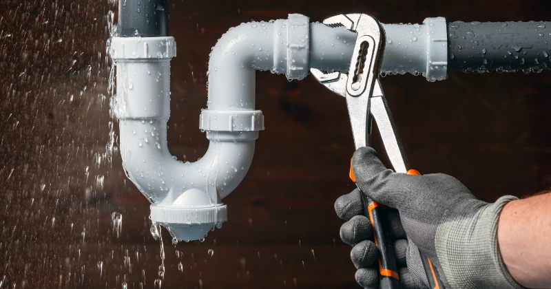 Plombier remplaçant une ancienne installation de plomberie à Hochelaga-Maisonneuve, Montréal.