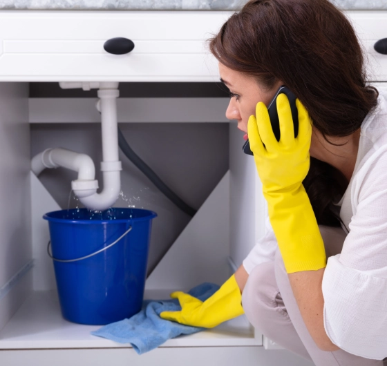 Plombier inspectant et réparant une canalisation bouchée à Hochelaga-Maisonneuve, Montréal.