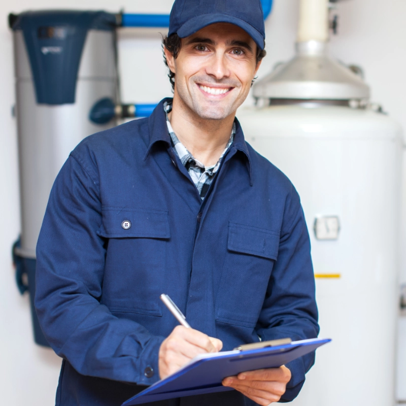 Plombier professionnel intervenant sur un chantier résidentiel et commercial à Hochelaga-Maisonneuve, Montréal.